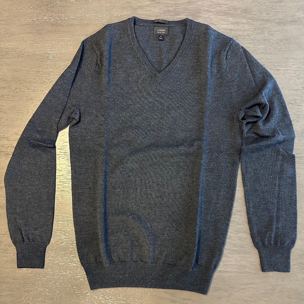 JCrew charcoal V-neck